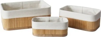 Produktbild von Korb-Set, Bambus, 3-teilig