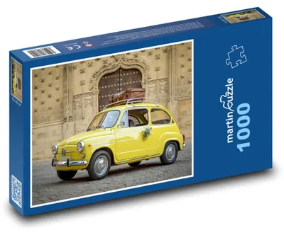 Obrázok produktu pre Puzzle 1000 Žlté auto - Fiat, vozidlo - martinpuzzle
