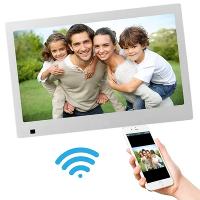 Produktbild von XORO CPF 10B1 - 10,1 Zoll Digitaler Bilderrahmen mit Touchscreen, WLAN, SD Kartenleser, USB, Bewegungssensor, 1280x800 Auflösung, 16:10, App-Steuerung