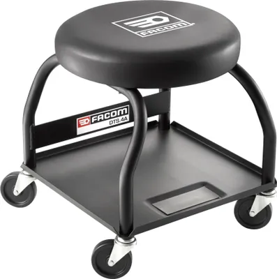 Produktbild von Facom Arbeitssitz mit Rollen, Sitzhöhe 395 mm, 385x385 mm, magnetische Ablage
