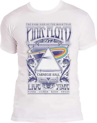 Obrázek produktu pro Pink Floyd - Tričko "Carnegie Hall" pro muže/dámy Uni RO264 (XL) (Bílá)