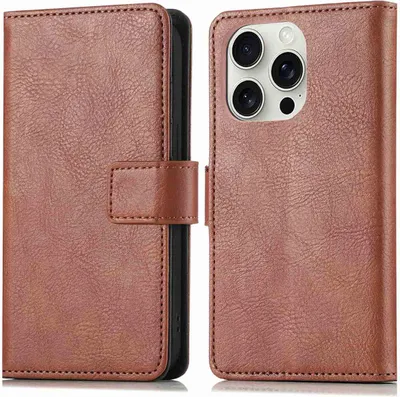 Image de imoshion Luxe Bookcase pour l'Apple iPhone 16 Pro Max - Marron