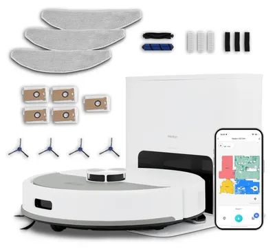 Produktbild von MEDION Saugroboter mit Absaugstation und Wischfunktion X23 SW+ (Lasernavigation, Starke 5000Pa Saugkraft, 2in1 Roboterstaubsauger, präzise Kartenerstellung, Go & No Go Bereiche, mehrere Etagen) weiß