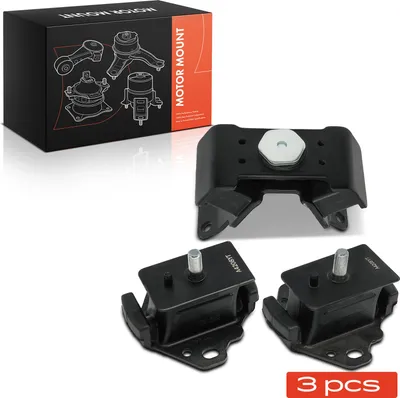 Imagen del producto de Soportes de motor (2 unidades) y cojinete de transmisión (1 unidad) delanteros para Toyota Hilux V, modelos N10, N11, N8, N9, motor 2.4L