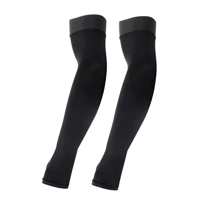 Produktbild von 1 Paar Uni-Fahrradärmel aus Eisseide,einfarbig, Sonnenschutz, Armabdeckung, Laufen, Fahren, Basketball, Sportärmel, Schwarz, Einheitsgröße