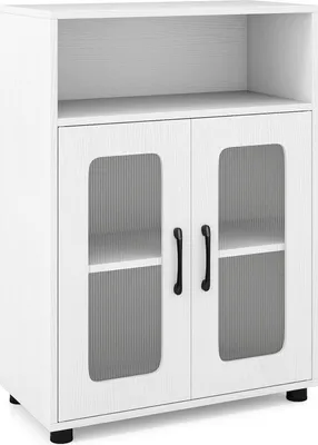 Immagine prodotto di Mobiletto da bagno indipendente con ripiani regolabili, bianco
