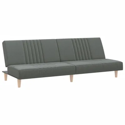 Produktbild von vidaXL Schlafsofa Dunkelgrau Stoff