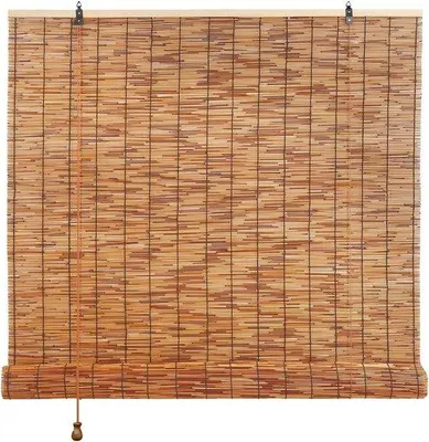 Produktbild von Naturfaser-Gordijn - Buitengordijn - Handgewebt - 90-180cm Breit - Natur