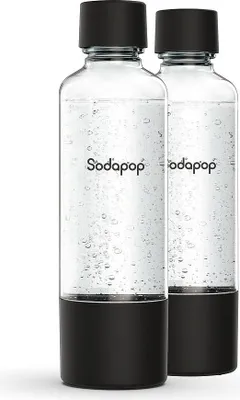Produktbild von mySodapop 10026034, Karbonisiererflasche, Schwarz, Transparent, PET, 850 ml, Logan, 2 Stück(e)