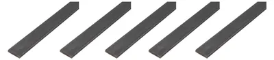 Produktbild von Alberts 5 x Flachstange, Stahl roh, 20 x 4 mm, Länge 2 m