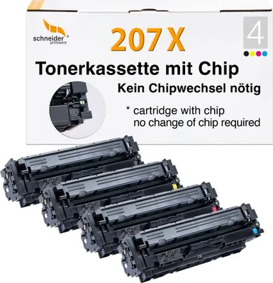 Produktbild von Recycelt Fachgerecht HP 207X 207A Toner MIT CHIP Multipack
