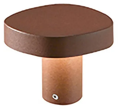 Obrázok produktu pre Zafferano Ciottolo - LED stĺpik na vonkajšie použitie IP54 7W 3000K moderný dizajn z hliníka pre záhrady a cesty - 10 cm Corten