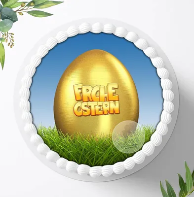 Produktbild von Für die Geburtstags Torte ein Tortenaufleger, Zuckerbild mit dem Motiv: Ostern, Essbares Foto für Torten, Fondant, Ø 20cm, 0165w
