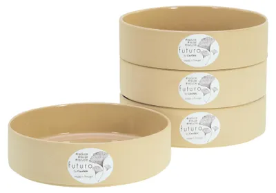 Produktbild von CreaTable, 21667, futuro Sand, Pastabowl 4-tlg, Steinzeug