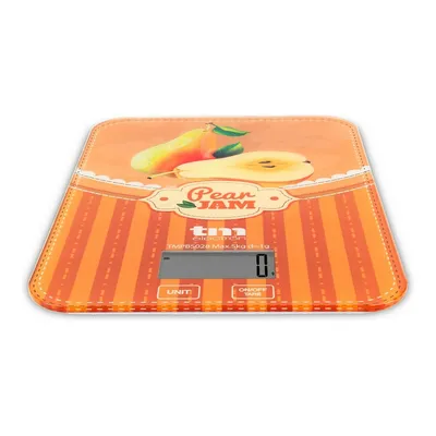 Produktbild von TM Electron TMPBS028 Küchenwaage mit Digitalanzeige, UltraSlim mit Vintage-Birnen-Design, 4 Sensoren, Back to 0, Ideal zum Backen und für Lebensmittel, bis zu 5 kg
