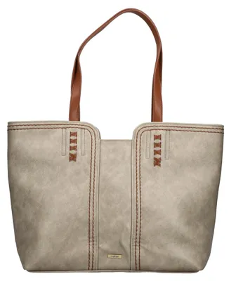 Produktbild von Rieker Damen Shopper Handtasche Tragetasche mit Henkeln H1611, Farbe:Beige