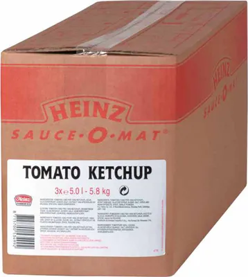 Obrázek produktu pro Heinz Rajčatový kečup Rajčatová omáčka v dávkovacím sáčku 3 x 5 litrů 1500 ml