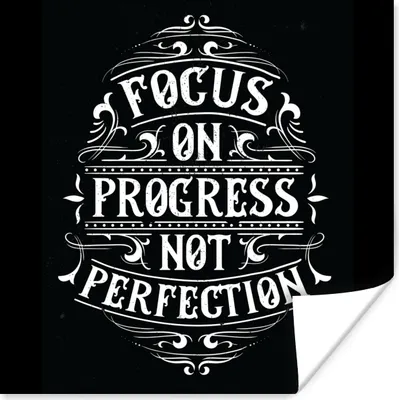 Produktbild von MuchoWow® Poster Motivation - Briefe - Retro 75x75 cm - Wand Dekoration