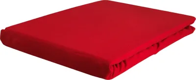 Produktbild von Jersey-Spannbettlaken - Rot - Baumwolle - 90 x 200 cm