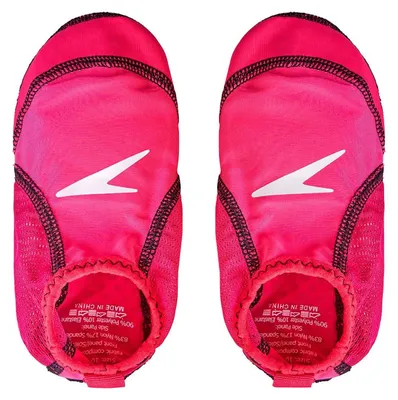 Imagen del producto de Speedo - Logo para niños - Zapatillas de natación - Nylon, licra, poliéster. Modelo IG4242 (talla 33 EU - 37 EU) (rosa)
