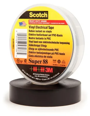 Obrázek produktu pro PVC elektroizolační páska 19mm x 20m černá ScotchSuper88 19x20