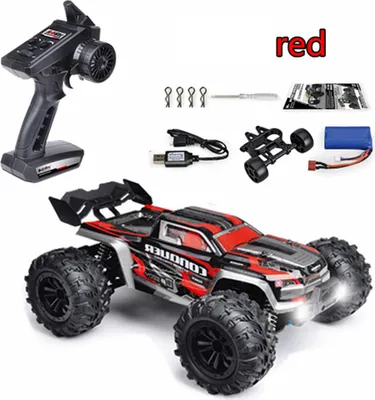 Zdjęcie produktu dla Szybkość zdalnego sterowania samochód 4wd 1: 16 Led światła Stunt Drift Play zabawki dla chłopców czerwony 102