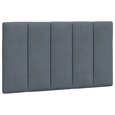 Obrázek produktu pro Polštář na čelo postele Hanko tmavě šedý 80 cm samet