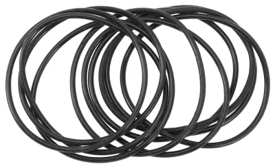 Image de Bracelets en gel, lot de 10 - Noir/Caoutchouc - Silicone - Bracelets extensibles - Durables - Adaptés à la plupart des tailles de poignet