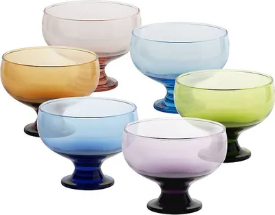 Produktbild von Eiscremeglas Puro Set 6-farbig ''Colori Vero'' sortiert