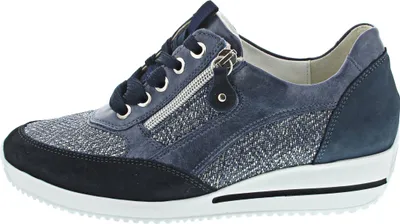 Produktbild von Waldläufer Himona sportlicher Schnürer Blau in Gr. 38.5