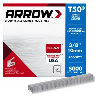 Image de Agrafes t50 Boîte de 5000 agrafes 10 mm