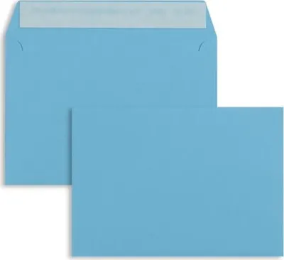 Produktbild von Briefumschläge C6 100g/qm haftklebend VE=100 Stück intensivblau