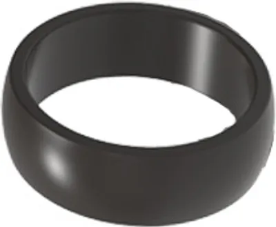 Produktbild von INF Universeller Silikonring zum Schutz von Originalringen Schwarz 10 # 26,4 * 8 mm