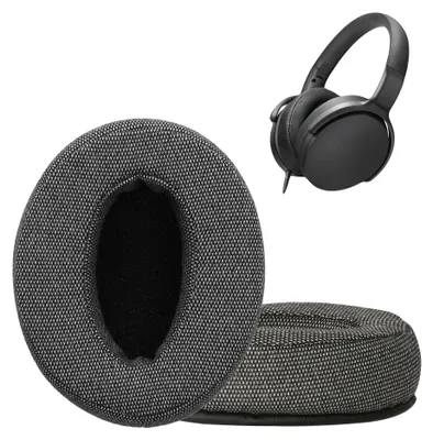 Produktbild von kwmobile 2x Mesh Polyester Ohr Polster für Sennheiser HD400S / HD450SE / HD458BT Ohrpolster - Ersatz Ohrpolster - Kopfhörer Ersatzteile - Kopfhörer