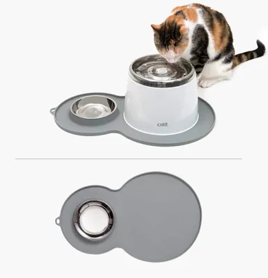 Obrázok produktu pre Silikónová podložka CATIT Peanut - 46 x 29 cm sivá