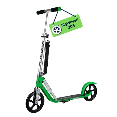 Produktbild von HUDORA BigWheel 205 exkl. Scooter, grass Klappbar & Höhenverstellbar - Tretroller mit Tragegurt für Kinder, Jugendliche & Erwachsene - bis zu 100kg