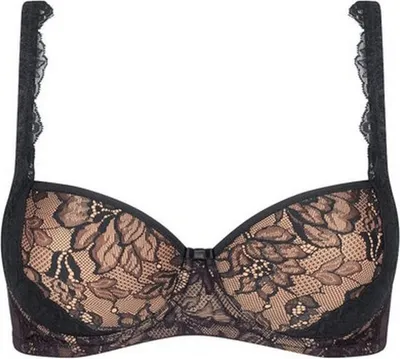 Obrázek produktu pro Triumph Amourette Charm, Černá, Kostice, Vzorovaný, Ženy, Záda, B