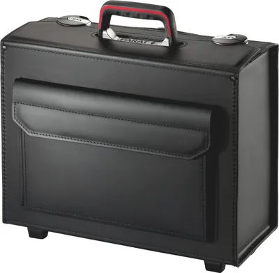 Produktbild von PARAT Pilotenkoffer PARADOC, Leder, rollbar, 26 l