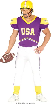 Immagine prodotto di Costume da giocatore di football quarterback per uomo taglia M-L, taglia:S