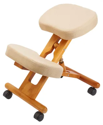 Immagine prodotto di Sedia da ufficio ergonomica per direttori - Schienale aperto in legno - Struttura in metallo