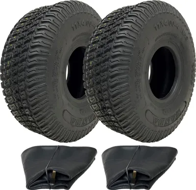 Immagine prodotto di 11x4.00-4 Pneumatico e tubo per tosaerba 4ply Wanda P332 Pattern 150kgs (Set di 2)