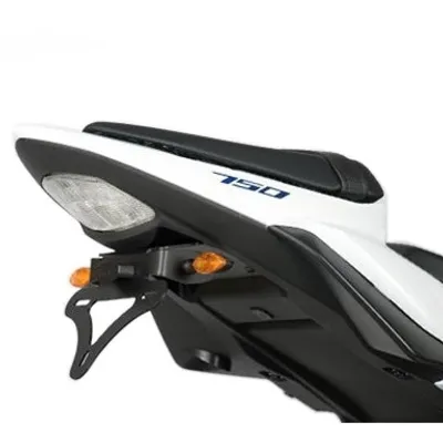 Image de Support de plaque d'immatriculation R&G Racing pour motos SUZUKI GSR750 (2011), noir