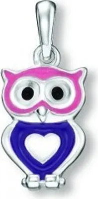 Image de Pendentif chouette 925/- argent rhodié