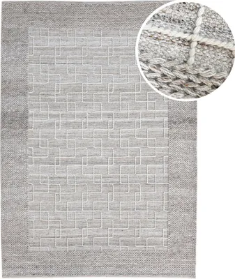 Produktbild von AXI Maui Outdoor-Teppich, Beige, Rechteakig | Gartenteppich für kleine Sitzbereiche / Bistro-Set | Außenteppich für Garten / Balkon / Terrasse