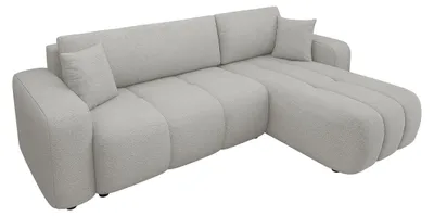 Produktbild von MIRJAN24 Ecksofa Furyn, Wohnzimmer Eckcouch mit Bettkasten und Schlaffunktion, L-Form, Seite Universal (Farbe: Velo 633)