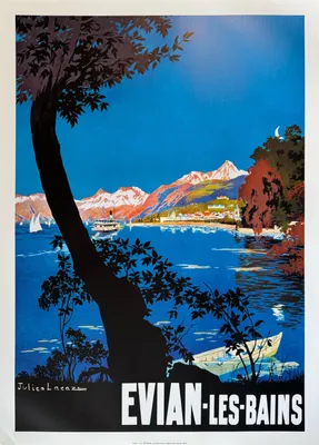 Productafbeelding van Evian-les-Bains - Julien Lacaze - Poster/Affiche, 50x70 cm