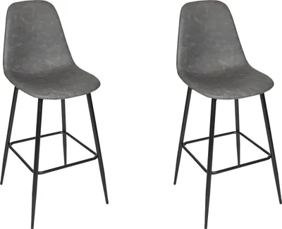 Produktbild von Bernsteingraue Barhocker – 2er-Set