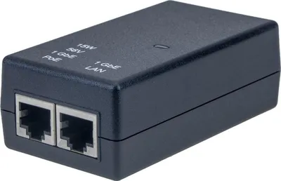 Produktbild von Gigabit PoE-Injektor 56V/0,268A 15W, 1 Port, LED, passiv