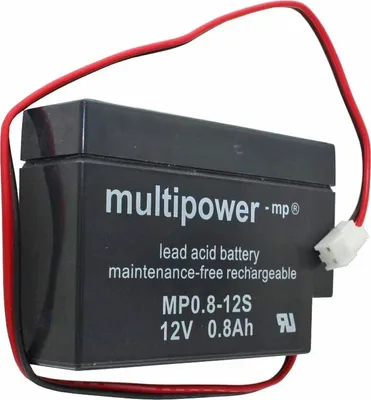 Produktbild von MP0,8-12 Multipower Blei-Akku mit JST Stecker, MP0.8-12S