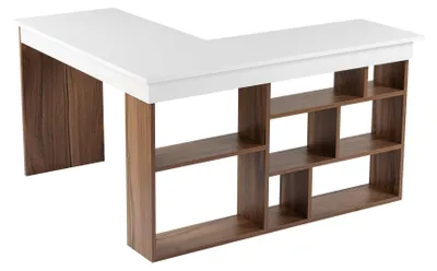 Immagine prodotto di Scrivania in legno "Vesper" 130 x 120 x 72 cm - Noce